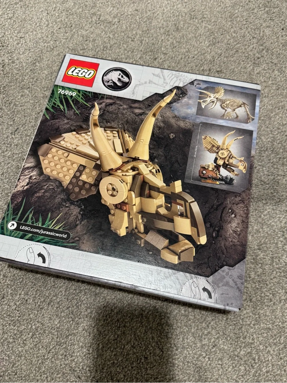 🦖NEW Unopened Unused LEGO Jurassic World Triceratops Fossils Set 76969